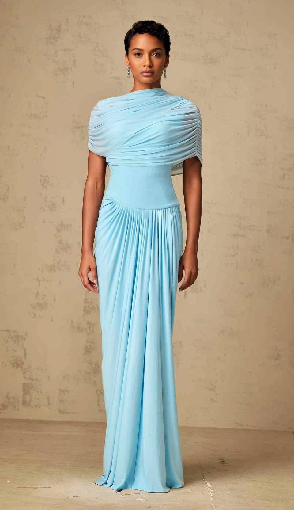 Tyla maxi dress in Baby-blue