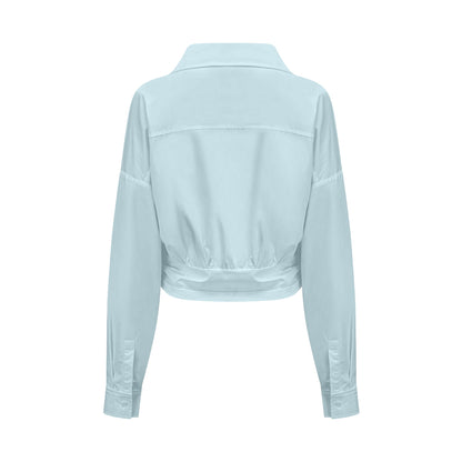 Azalie Blue Asymmetrical Shirt