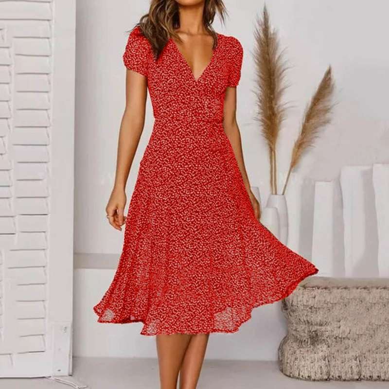Nicole V Neck Dress