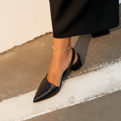 Jolene Pointed Slingback Comfortable Heels
