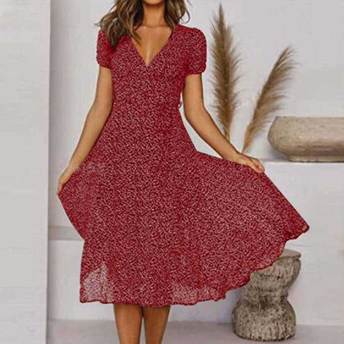Nicole V Neck Dress