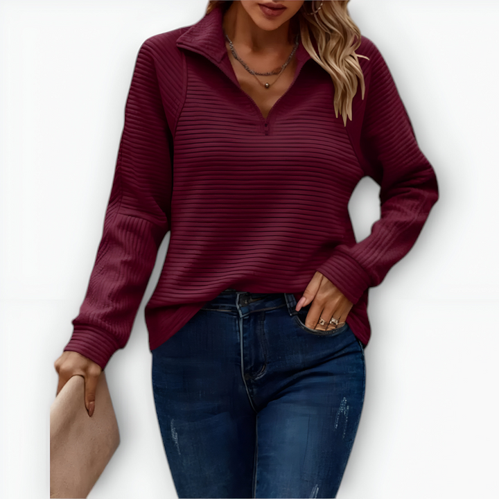The Heather Half-Zip