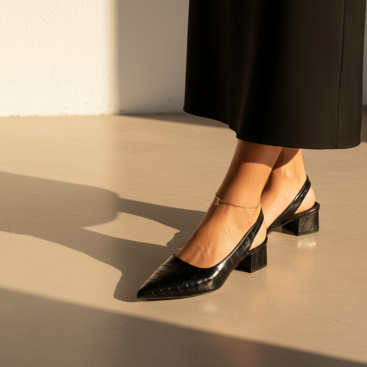 Jolene Pointed Slingback Comfortable Heels