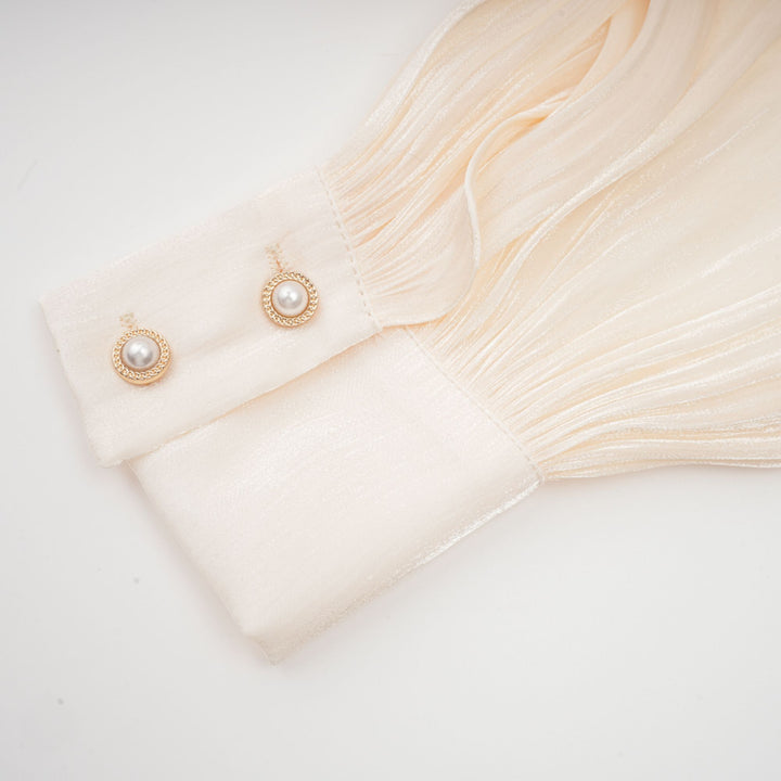Isabel  Neutral Ruffled Mini Dress