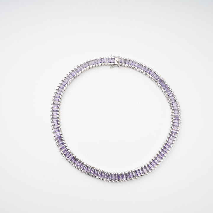 The Lilac Pavé Necklace