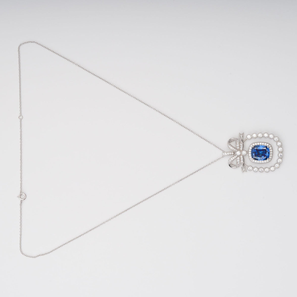 The Sapphire Bow Necklace