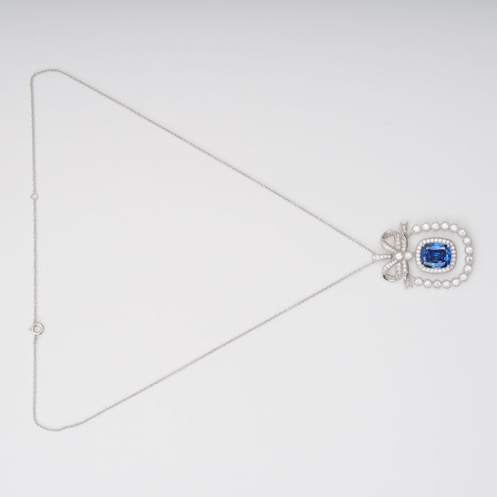 The Sapphire Bow Necklace