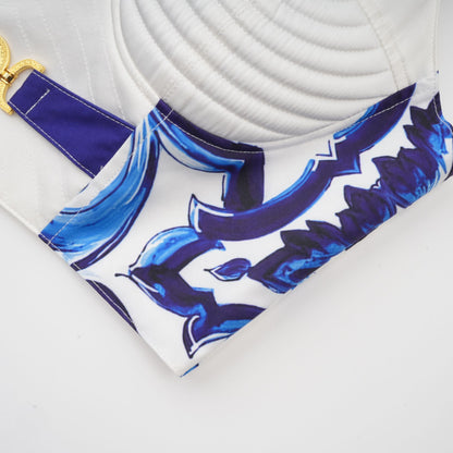 Allegra graphic-printed top & skirt matching set