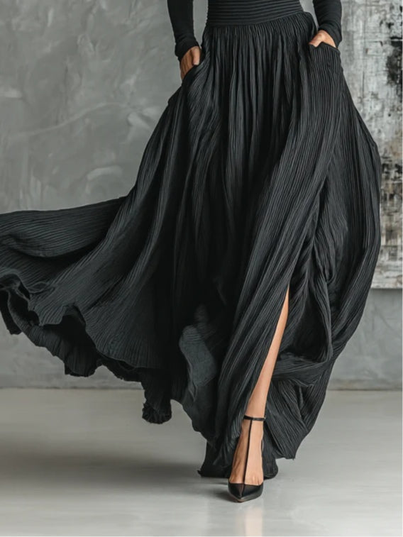 Caroline - Set Turtleneck with Pleated Skirt