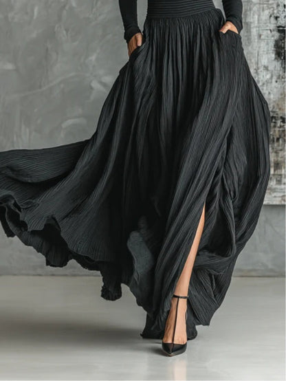 Caroline - Set Turtleneck with Pleated Skirt