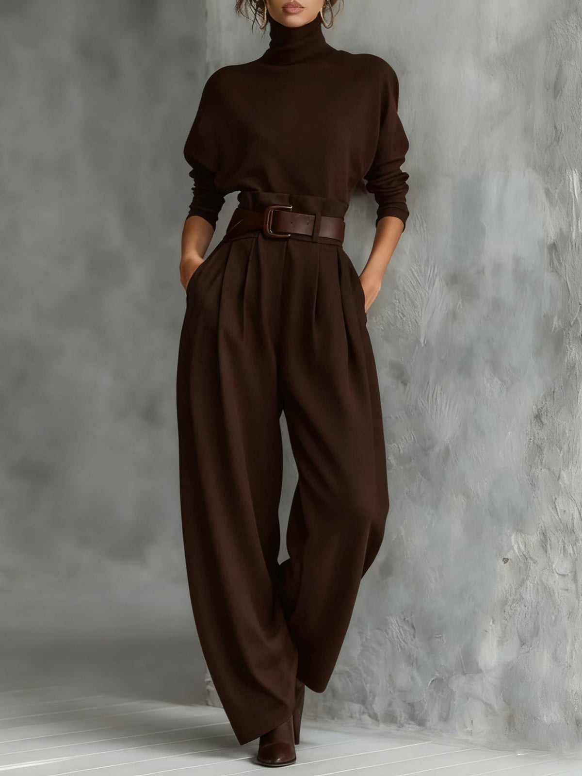 Gabriele Turtleneck Two-Piece Set