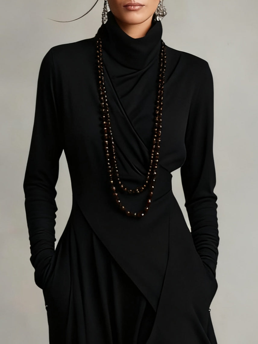 Isabella Turtleneck Maxi Dress