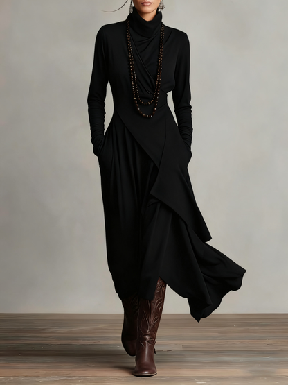 Isabella Turtleneck Maxi Dress