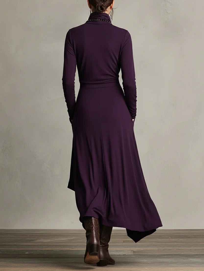 Isabella Turtleneck Maxi Dress
