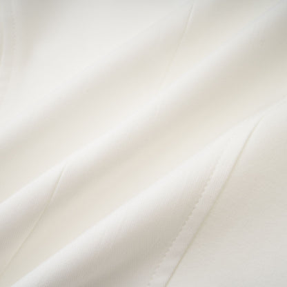 Yvette white long-sleeved corset top
